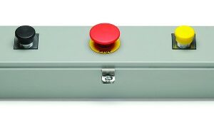 ST2-4200-00 (Set of Two ST2-0001) on a 4"x4"x30" Trough with E-Stop, Top Stop and Preset Button