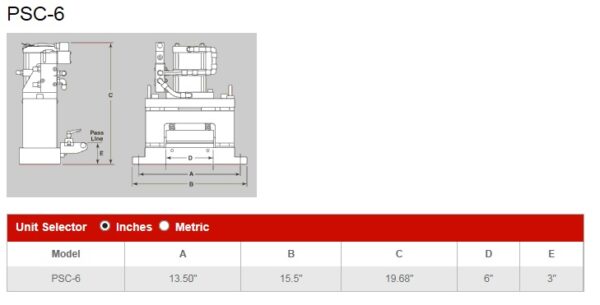 PSC-6 Pneumatic Stock Cutter